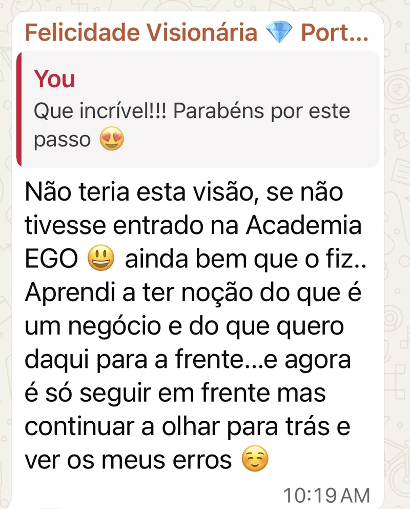 Feedback de Felicidade